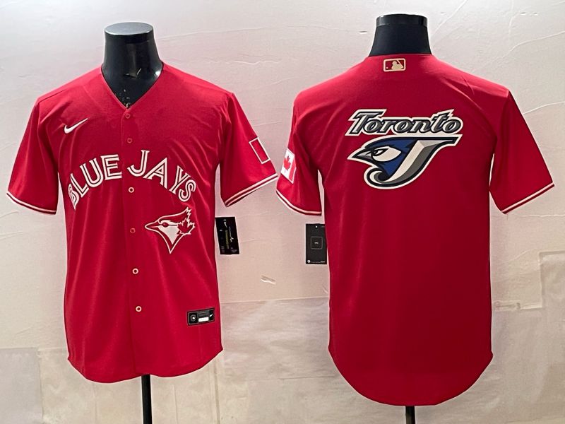Men 2025 Toronto Blue Jays Blank Red Game Nike MLB Jersey style 06->toronto blue jays->MLB Jersey